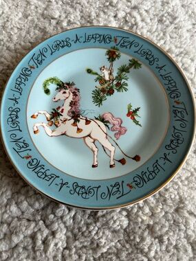 Anthropologie 12 Days of Christmas Plate #10